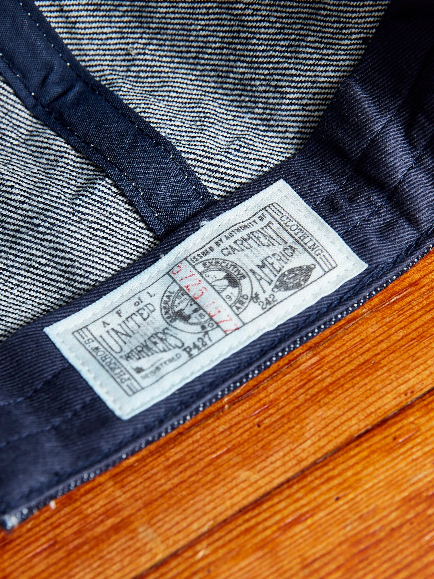 13.5oz Denim Work Cap in Indigo