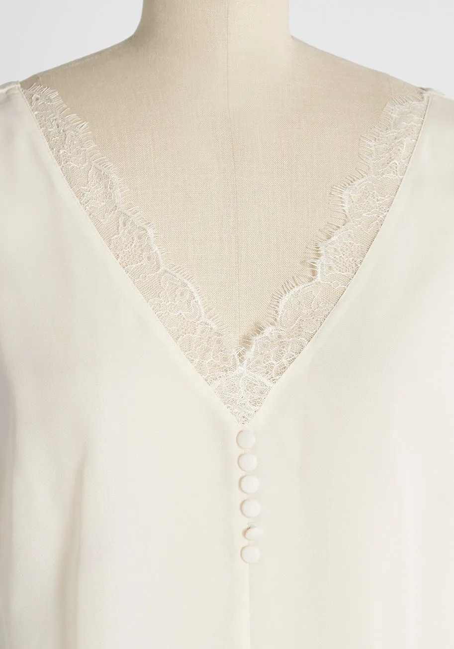 A Kiss of Lace Sleeveless Blouse