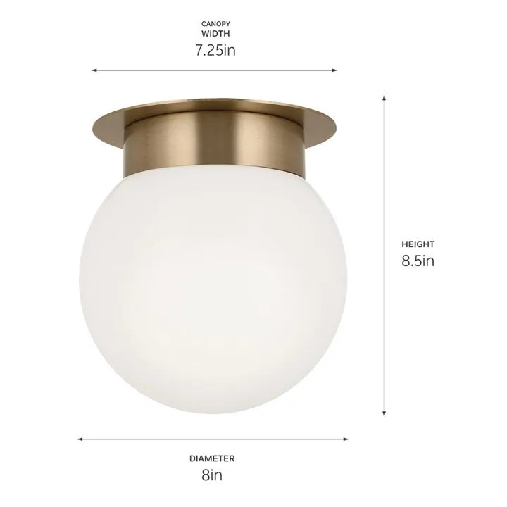 Albers 8.0" 1-Light Flush Mount