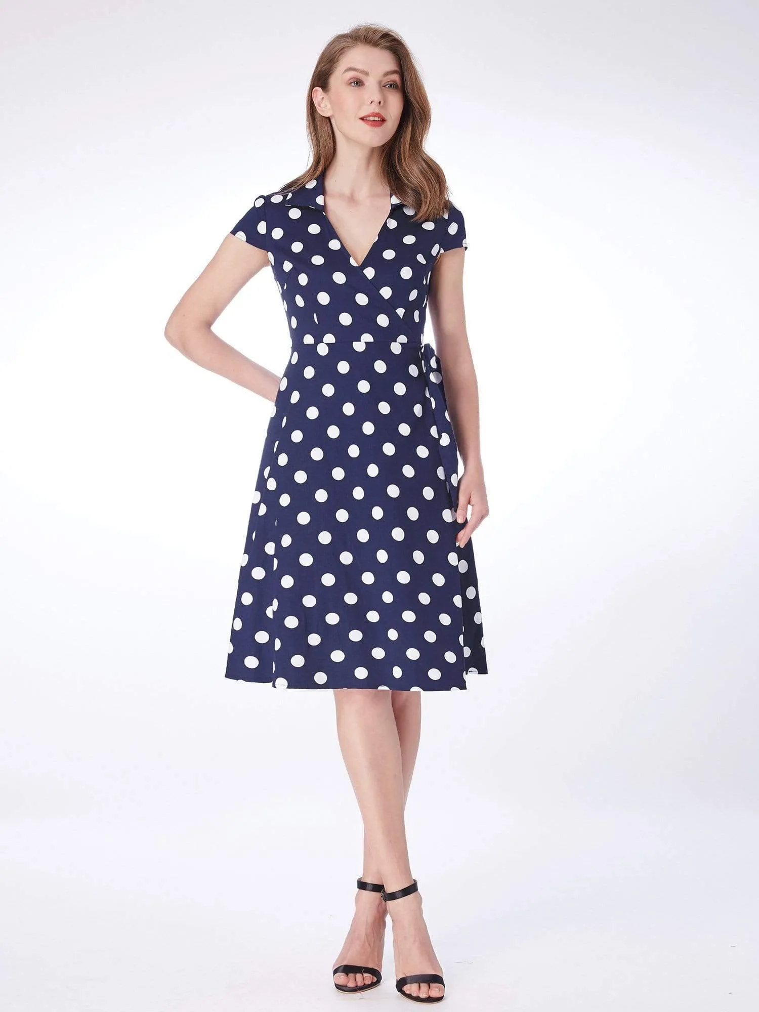 Alisa Pan Retro Polka Dot Wrap Dress