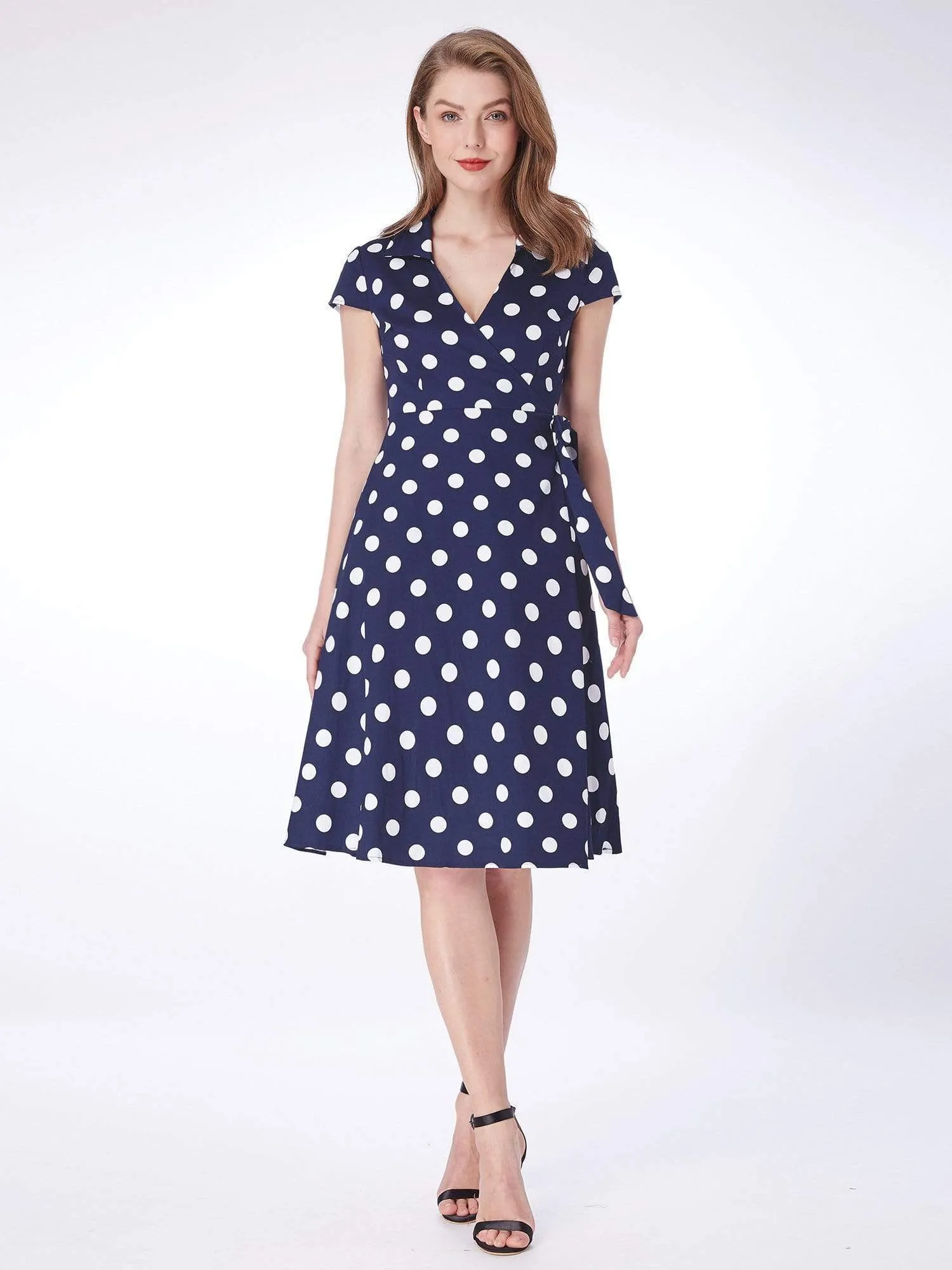 Alisa Pan Retro Polka Dot Wrap Dress