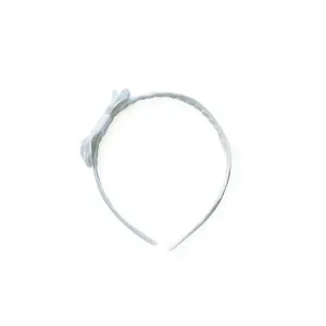 Audrey Satin Headband, White