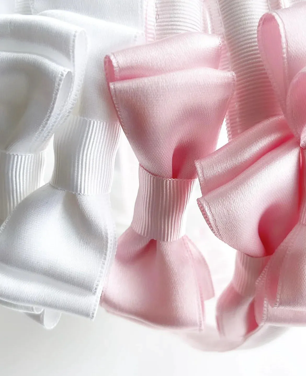 Audrey Satin Headband, White