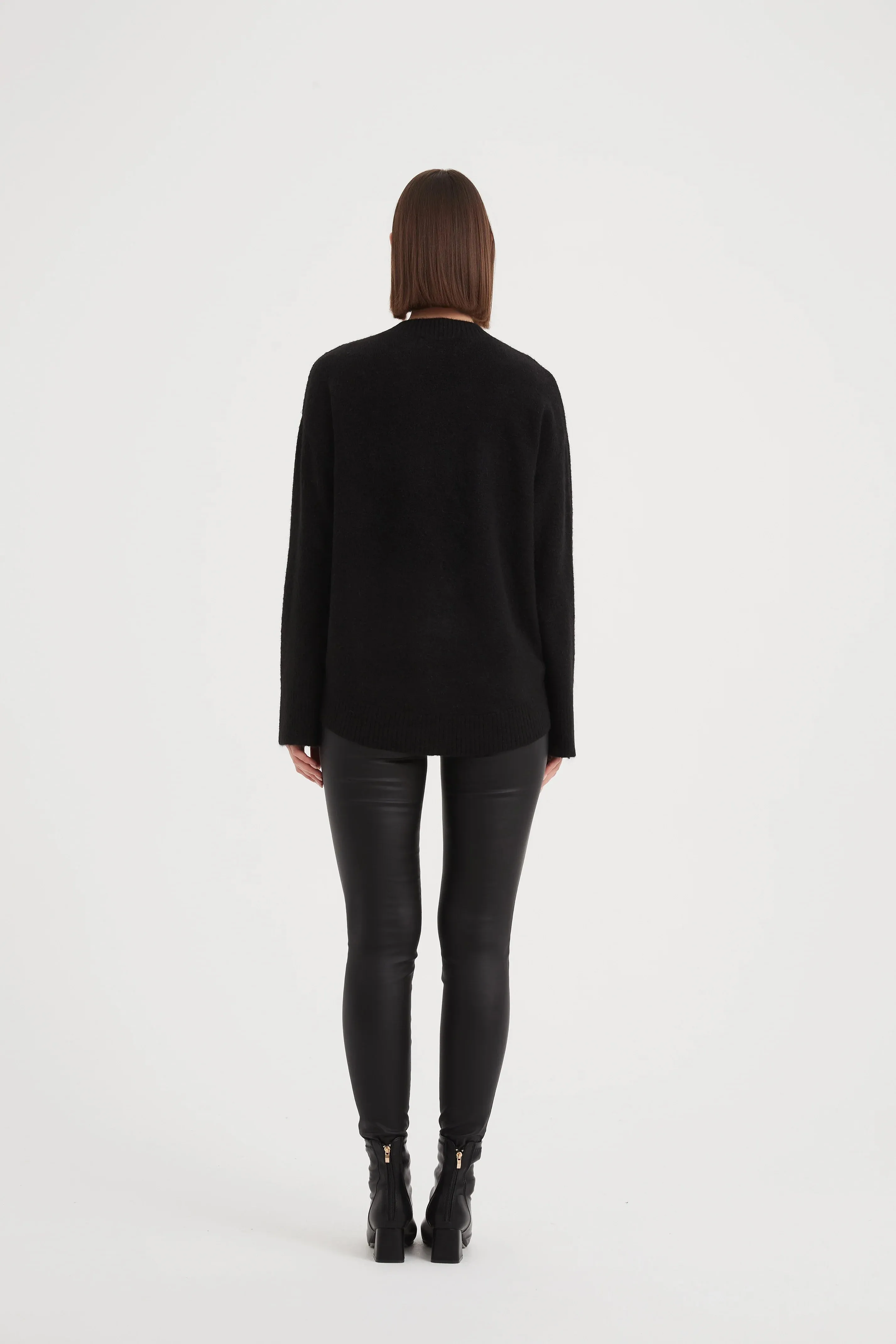 Basic Knit Sweater | Black