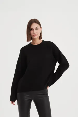 Basic Knit Sweater | Black