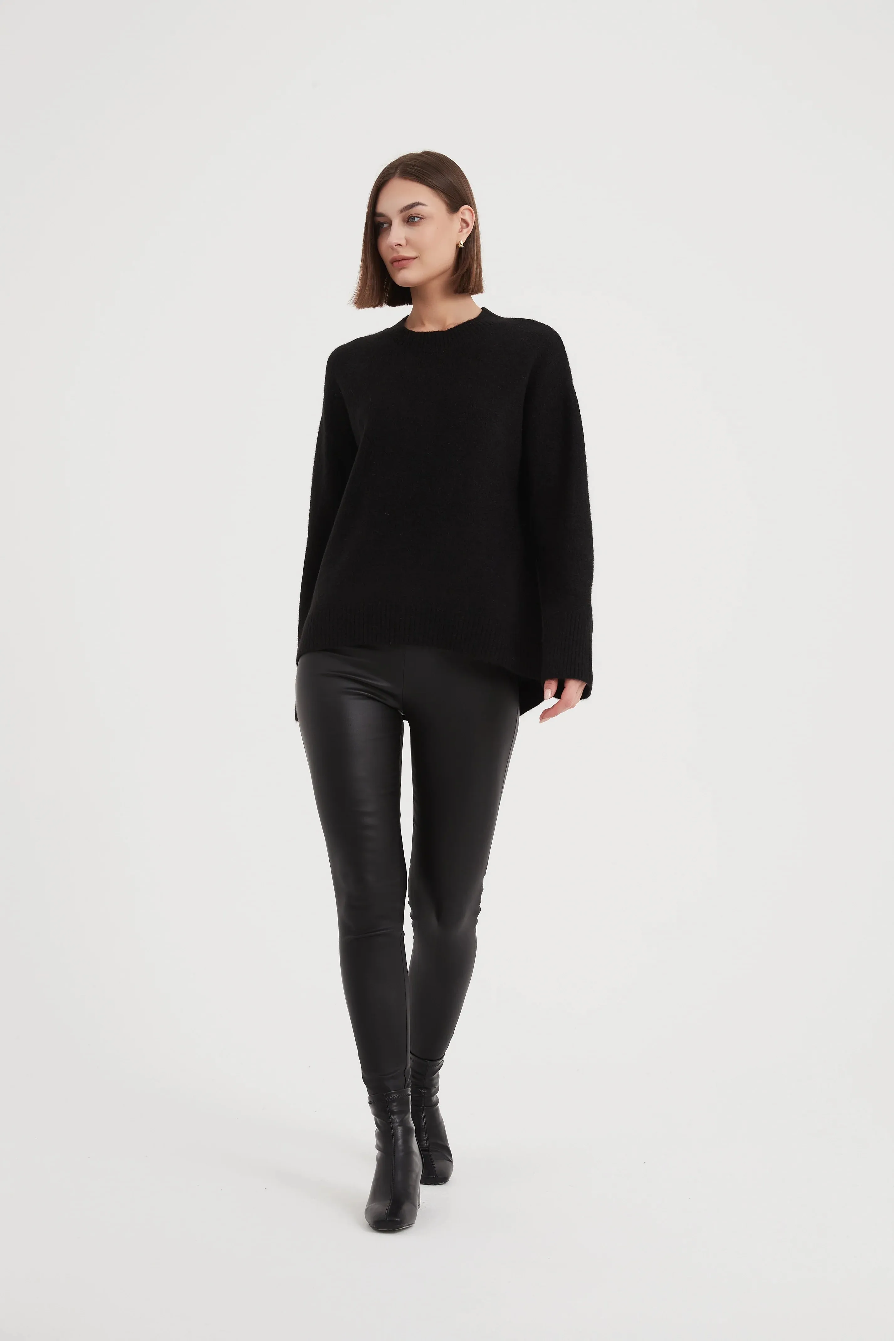 Basic Knit Sweater | Black