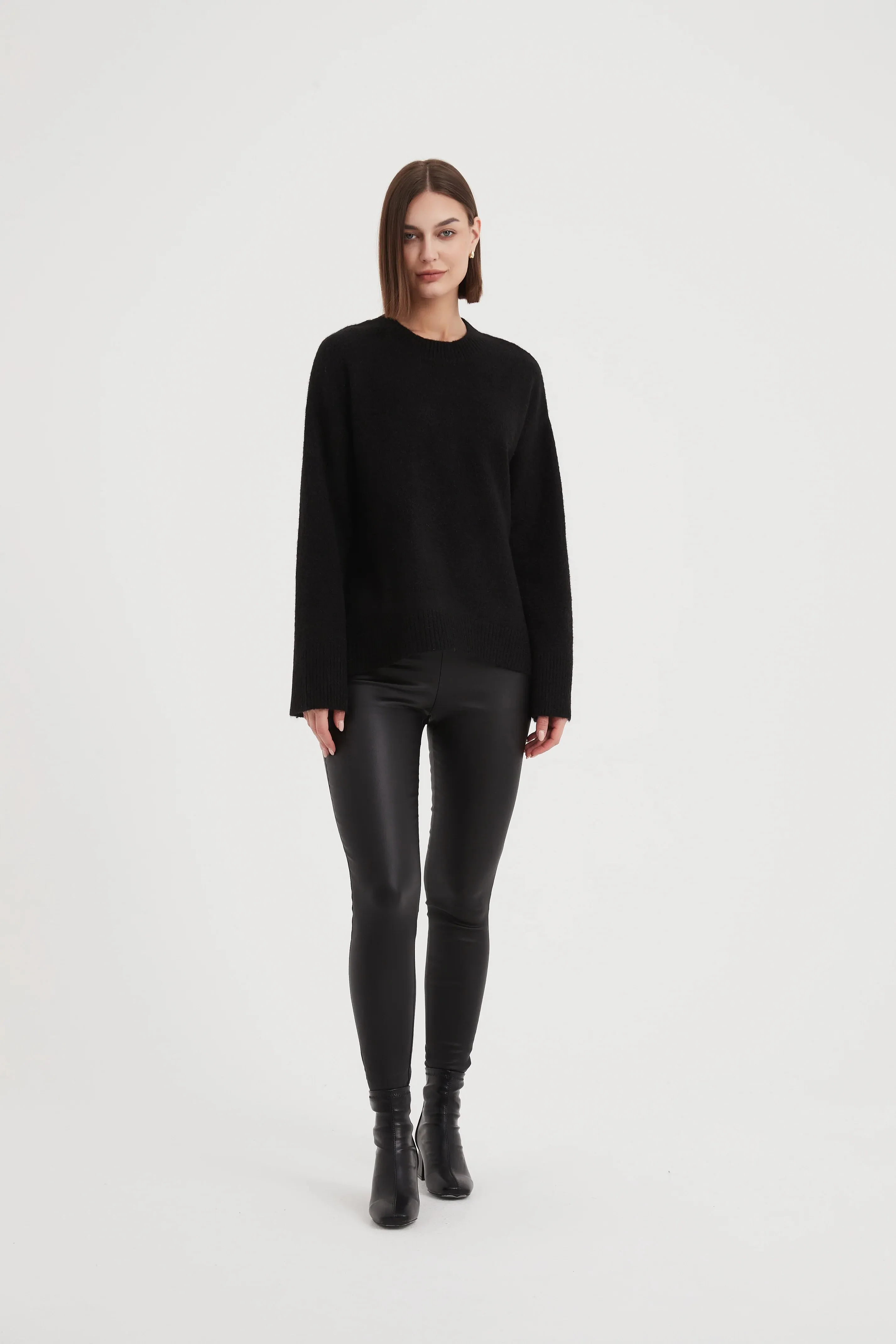 Basic Knit Sweater | Black