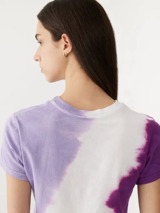 Bassike Dye Raw Edge Baby Tee