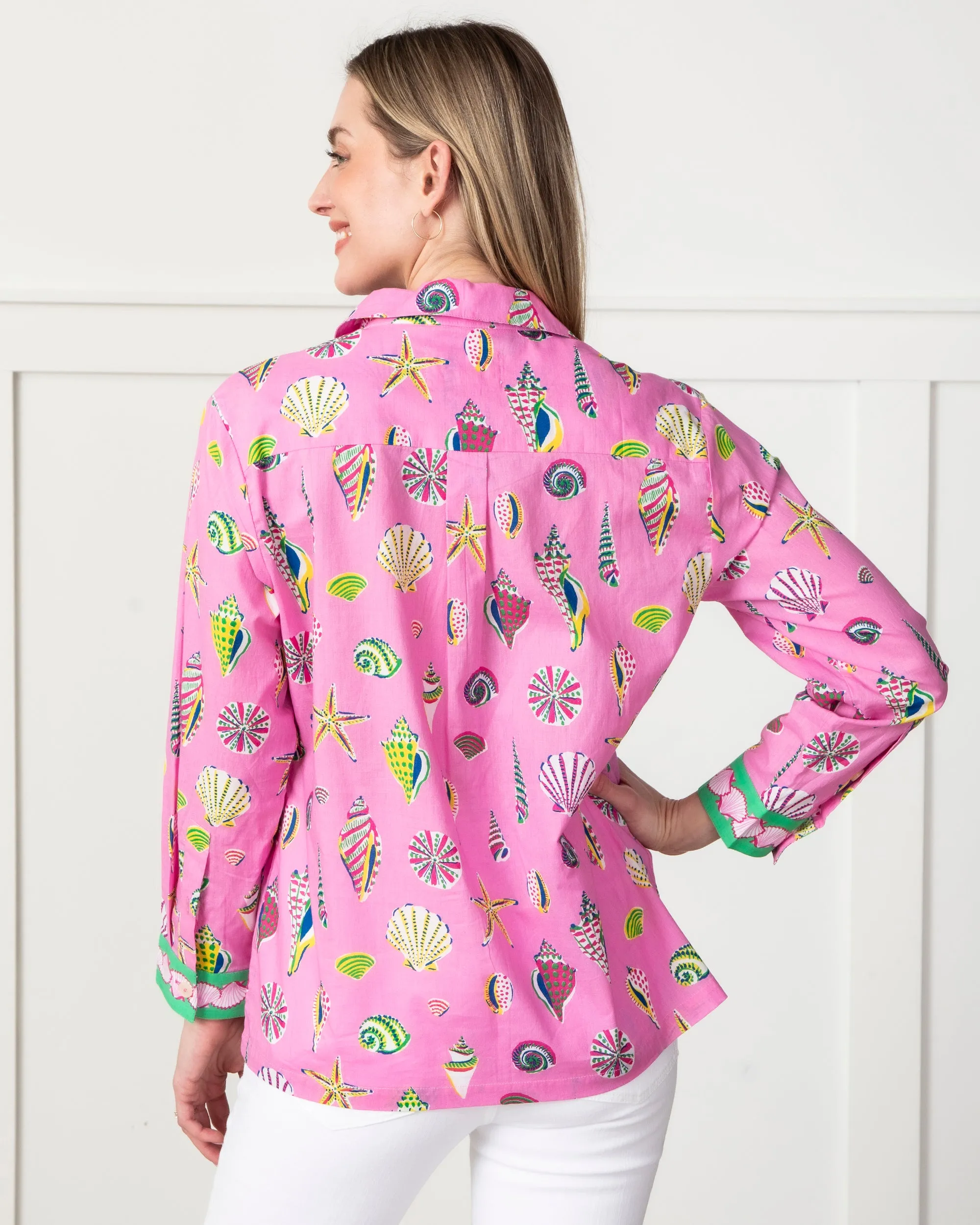 Beachcomber - Basic Bliss Blouse - Neon Bubblegum