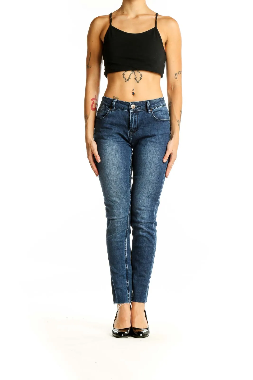 Blue Slim Fit Stretch Denim Jeans