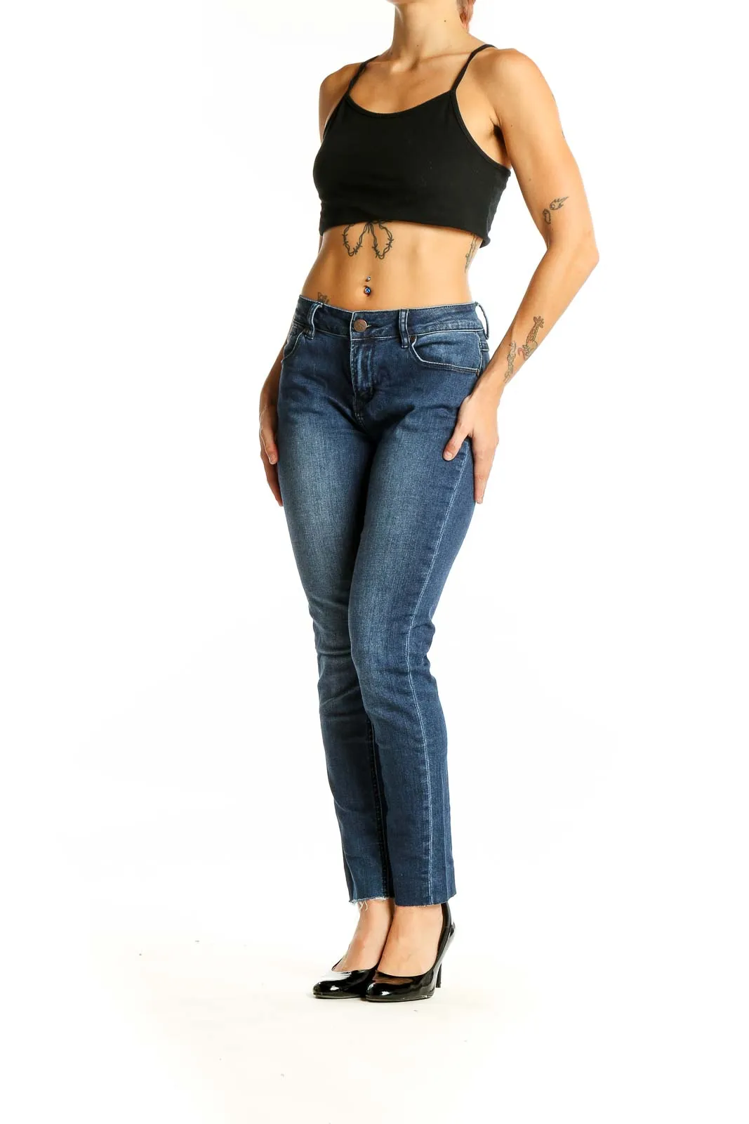 Blue Slim Fit Stretch Denim Jeans