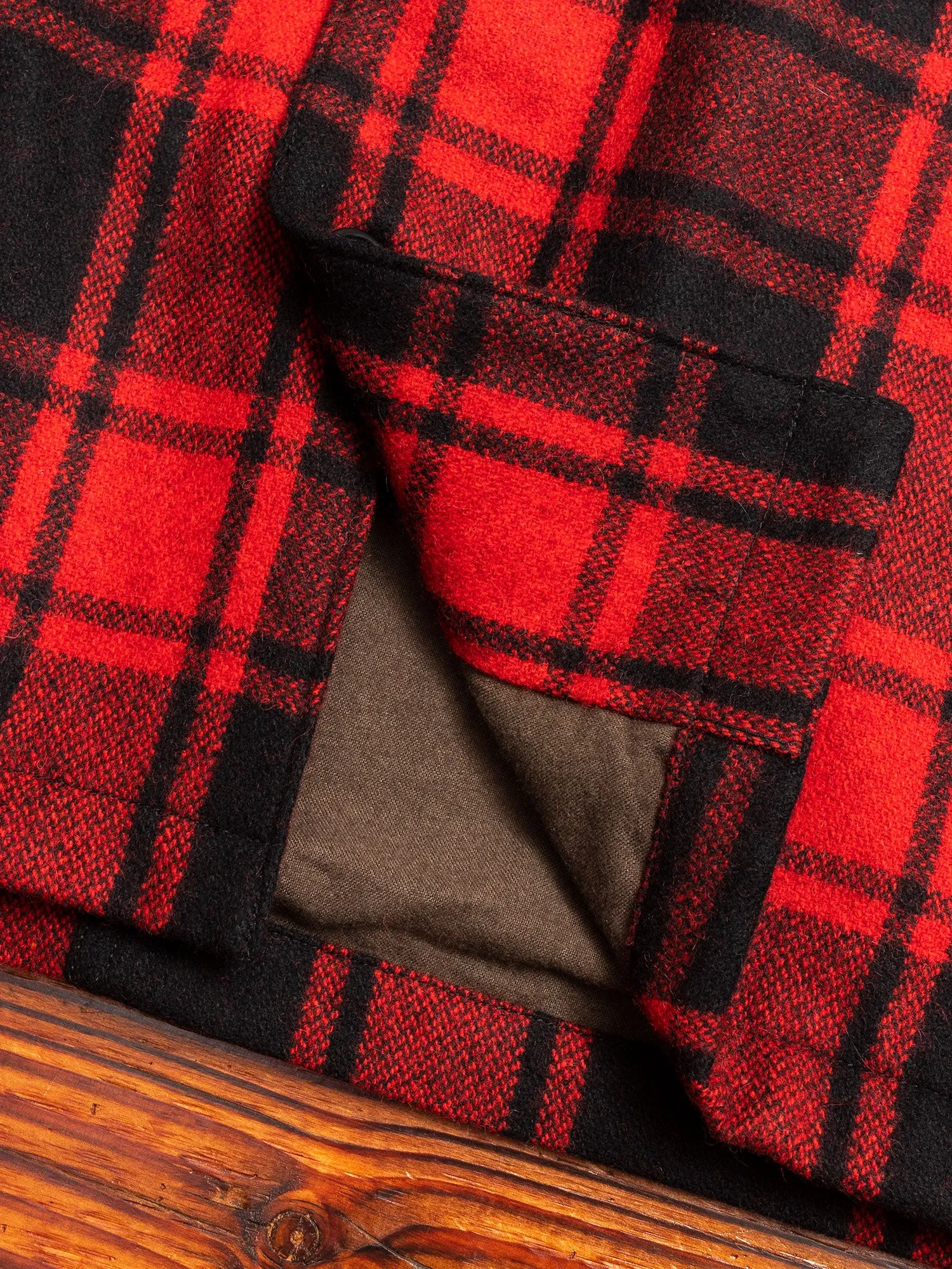 Buffalo Check CPO Shirt in Red