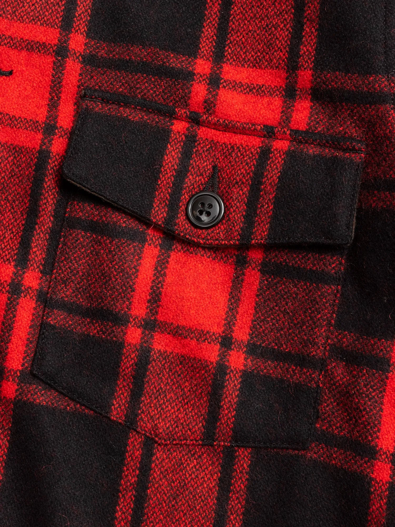 Buffalo Check CPO Shirt in Red