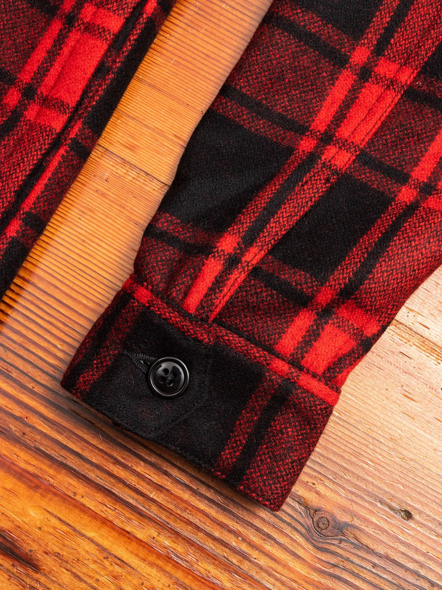 Buffalo Check CPO Shirt in Red
