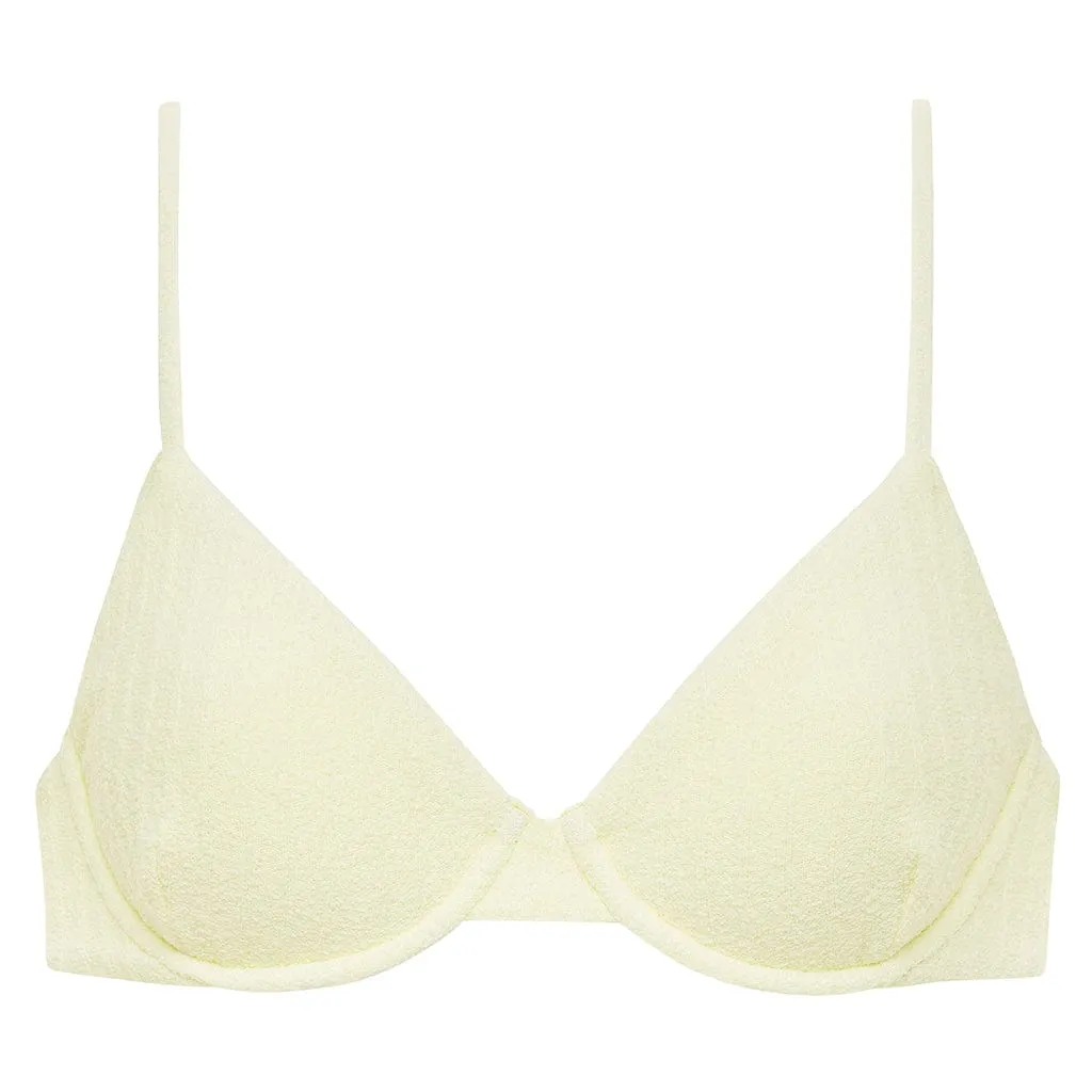 Buttercream Rib Dainty Bikini Top