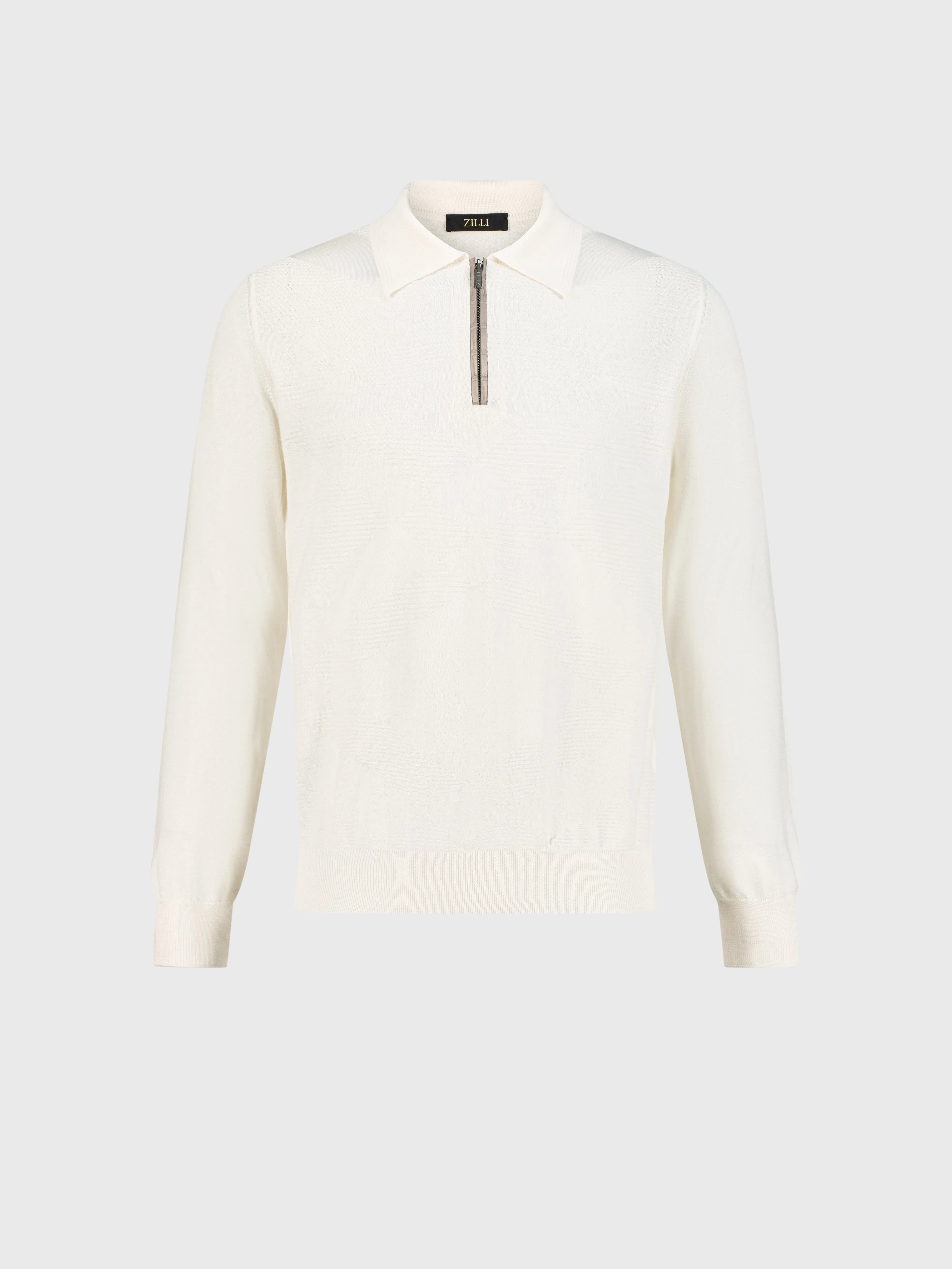Cashmere and Silk Polo White