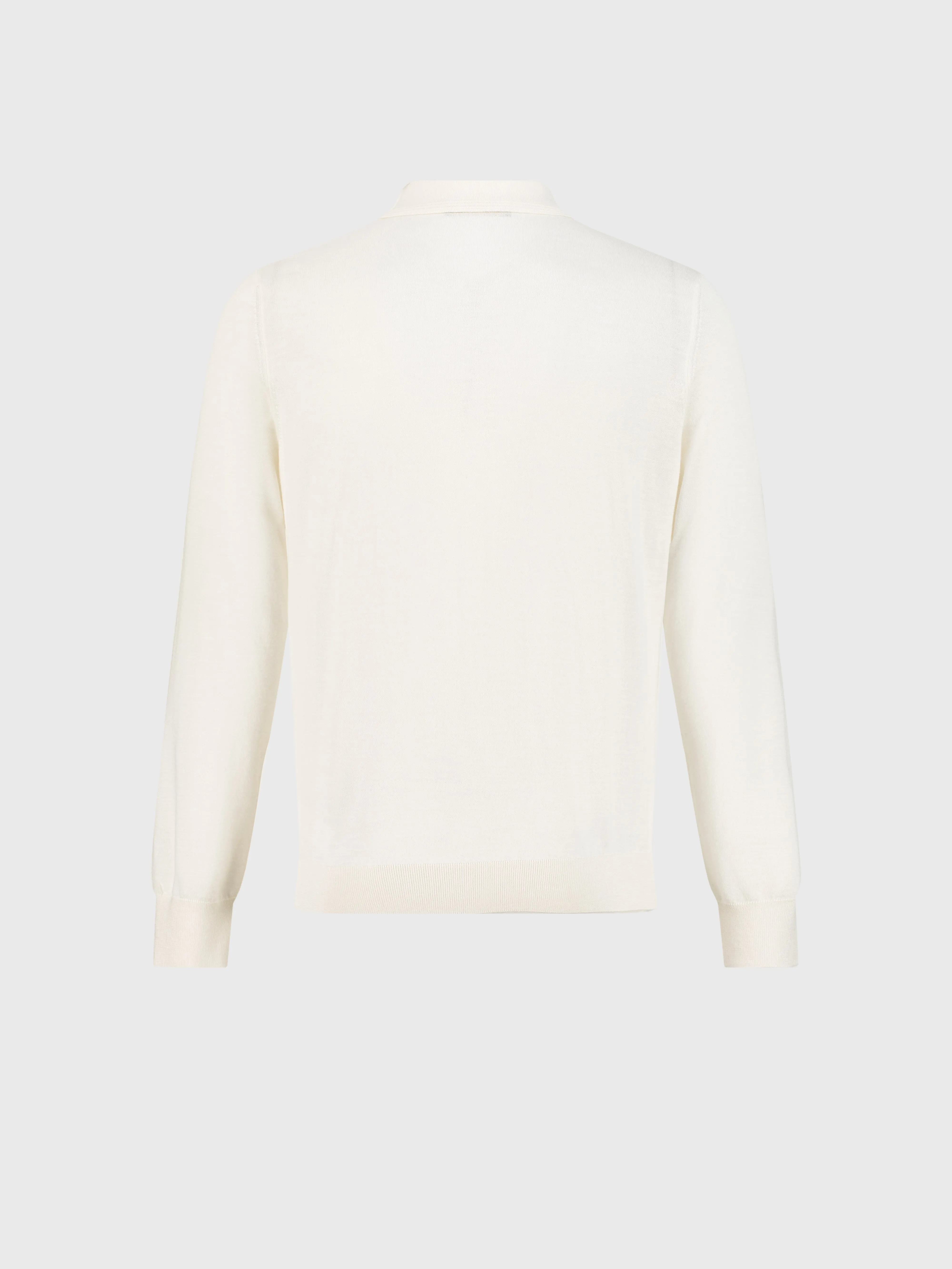 Cashmere and Silk Polo White