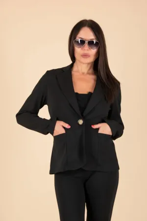 Chic Black Sporty Blazer LILI
