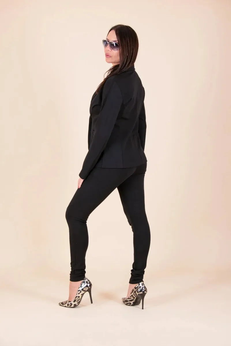 Chic Black Sporty Blazer LILI