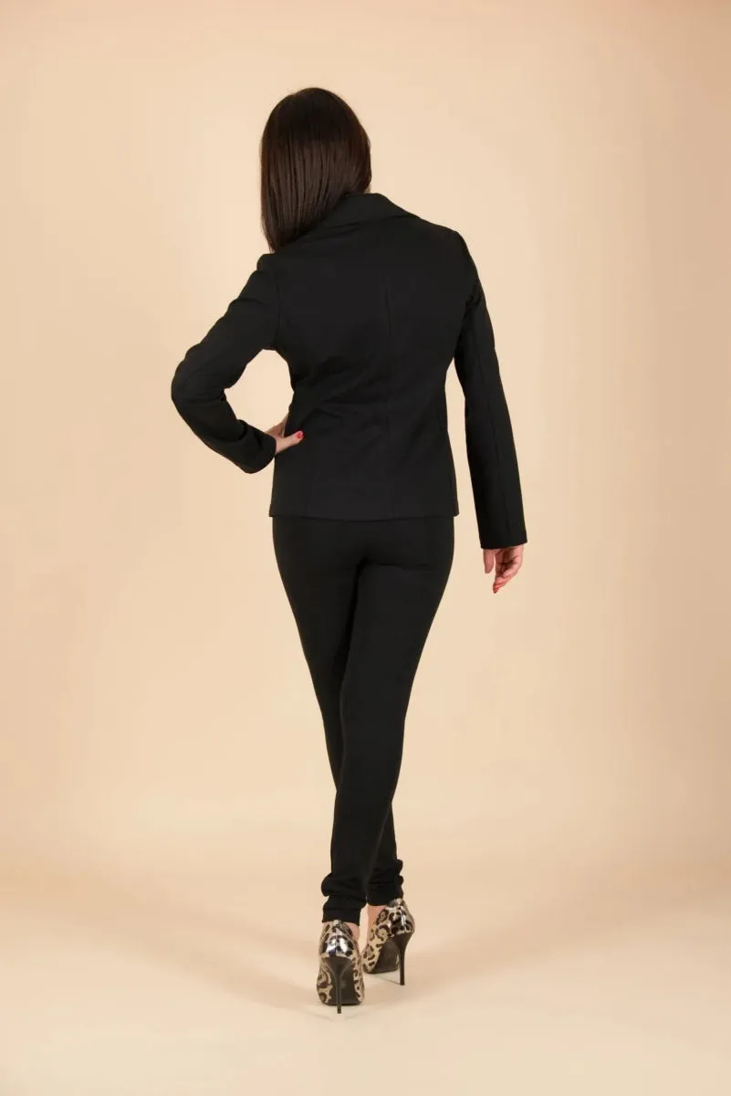 Chic Black Sporty Blazer LILI