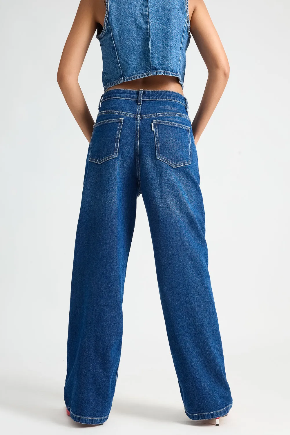 Cityscape Dark Blue Straight Fit Jeans