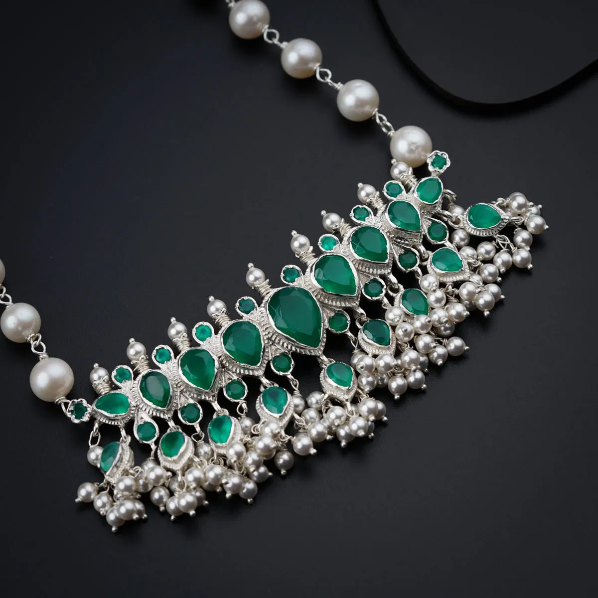 Classic Green Onyx Tanmani Set