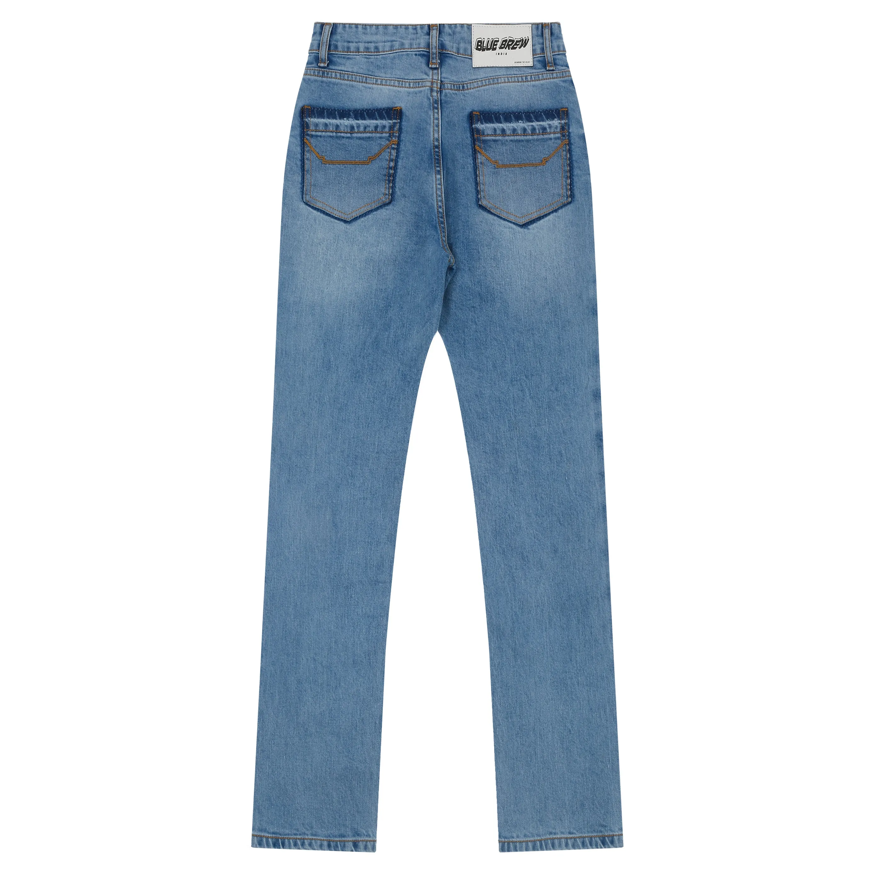 CROPPED DISTRESSED SLIM STRAIGHT FIT