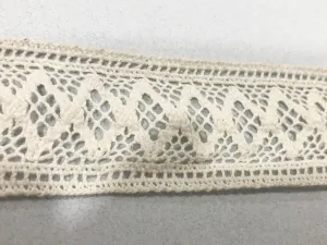 Dyeable Greige Design 300 Cotton Crochet Laces