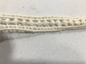 Dyeable Greige Design 347 Cotton Crochet Laces