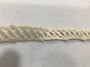 Dyeable Greige Design 350 Cotton Crochet Laces