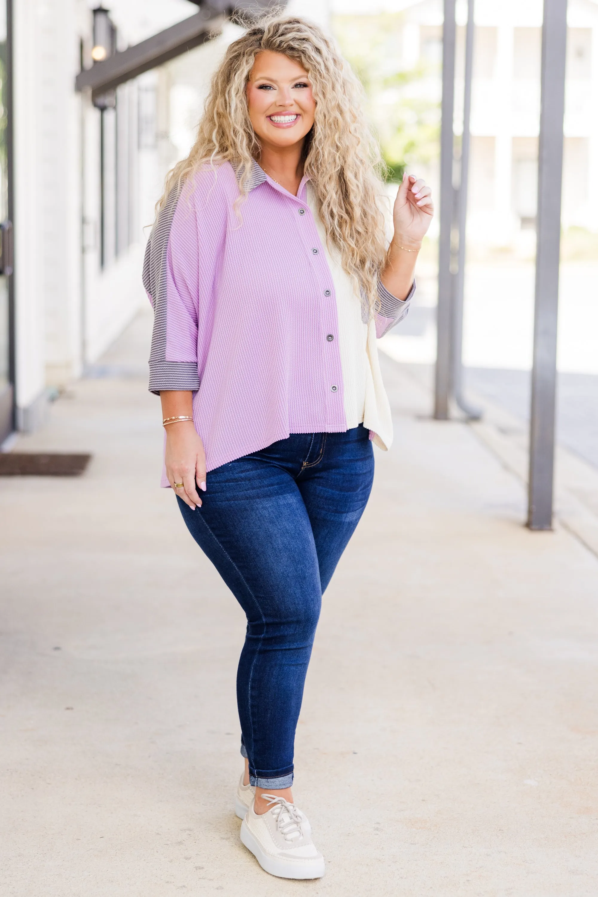 Easygoing Essential Top, Lavender
