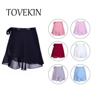 Elegant Ballet Chiffon Skirt & Floral Leotard: Women & Children's Dance Wear