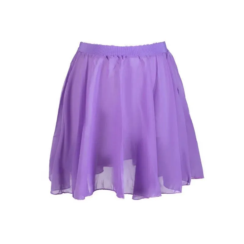 Elegant Ballet Chiffon Skirt & Floral Leotard: Women & Children's Dance Wear