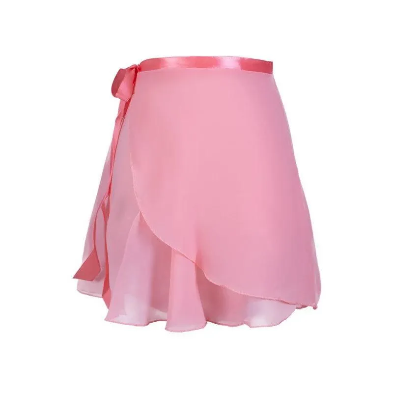 Elegant Ballet Chiffon Skirt & Floral Leotard: Women & Children's Dance Wear