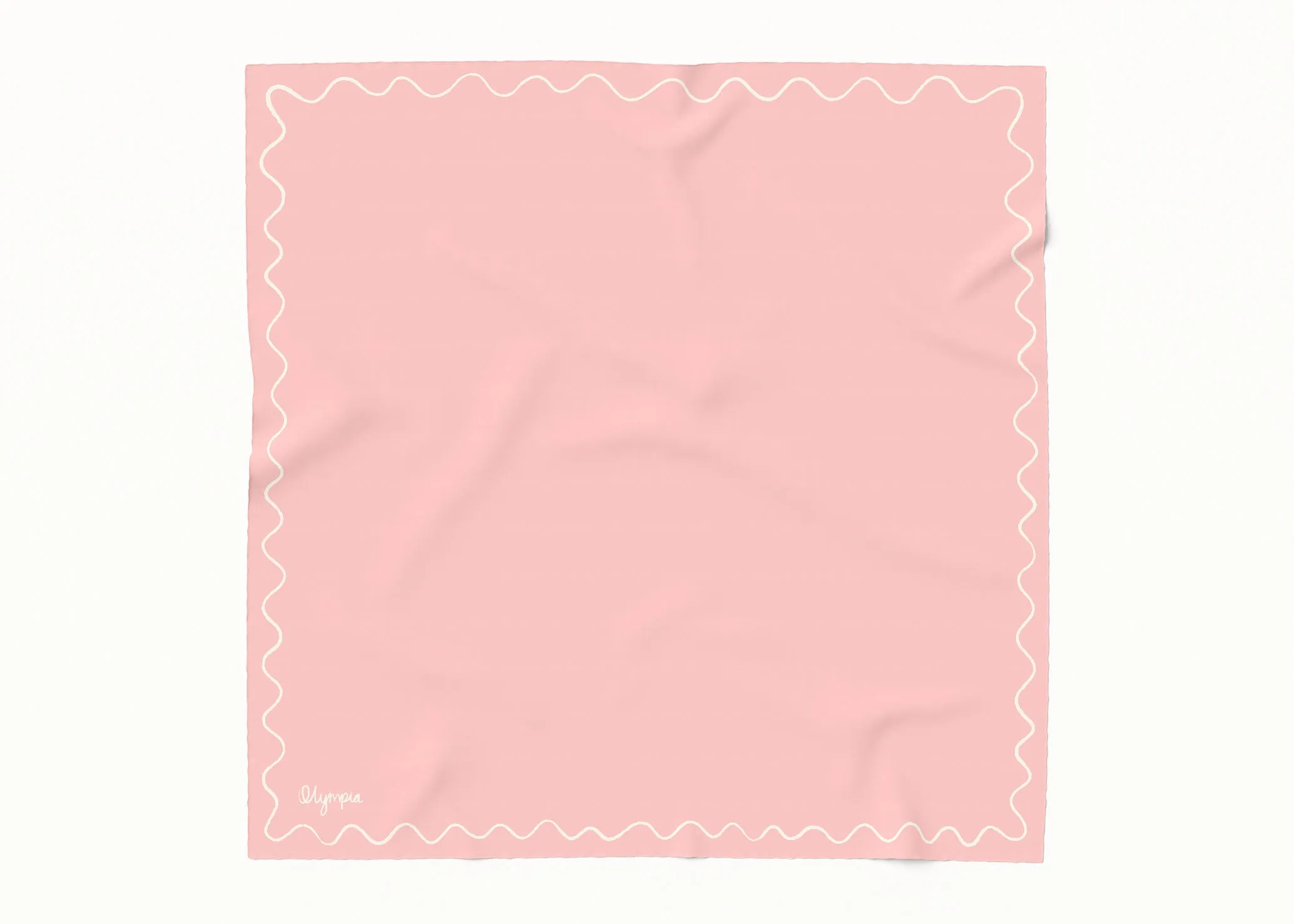 Emilia Blush Glow Silk Cotton Scarf - 54x54cm