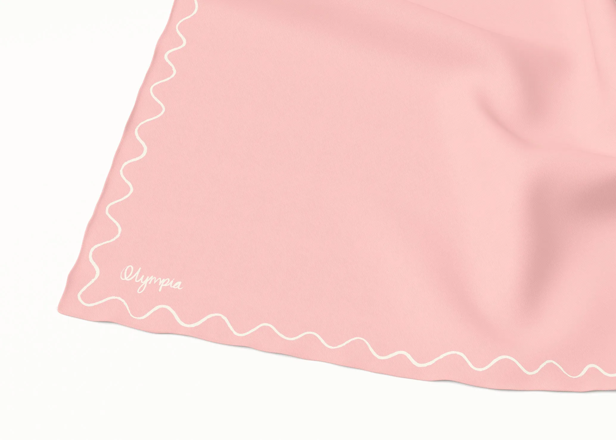 Emilia Blush Glow Silk Cotton Scarf - 54x54cm