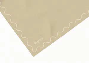 Emilia Desert Sand Silk Cotton Scarf - 54x54cm