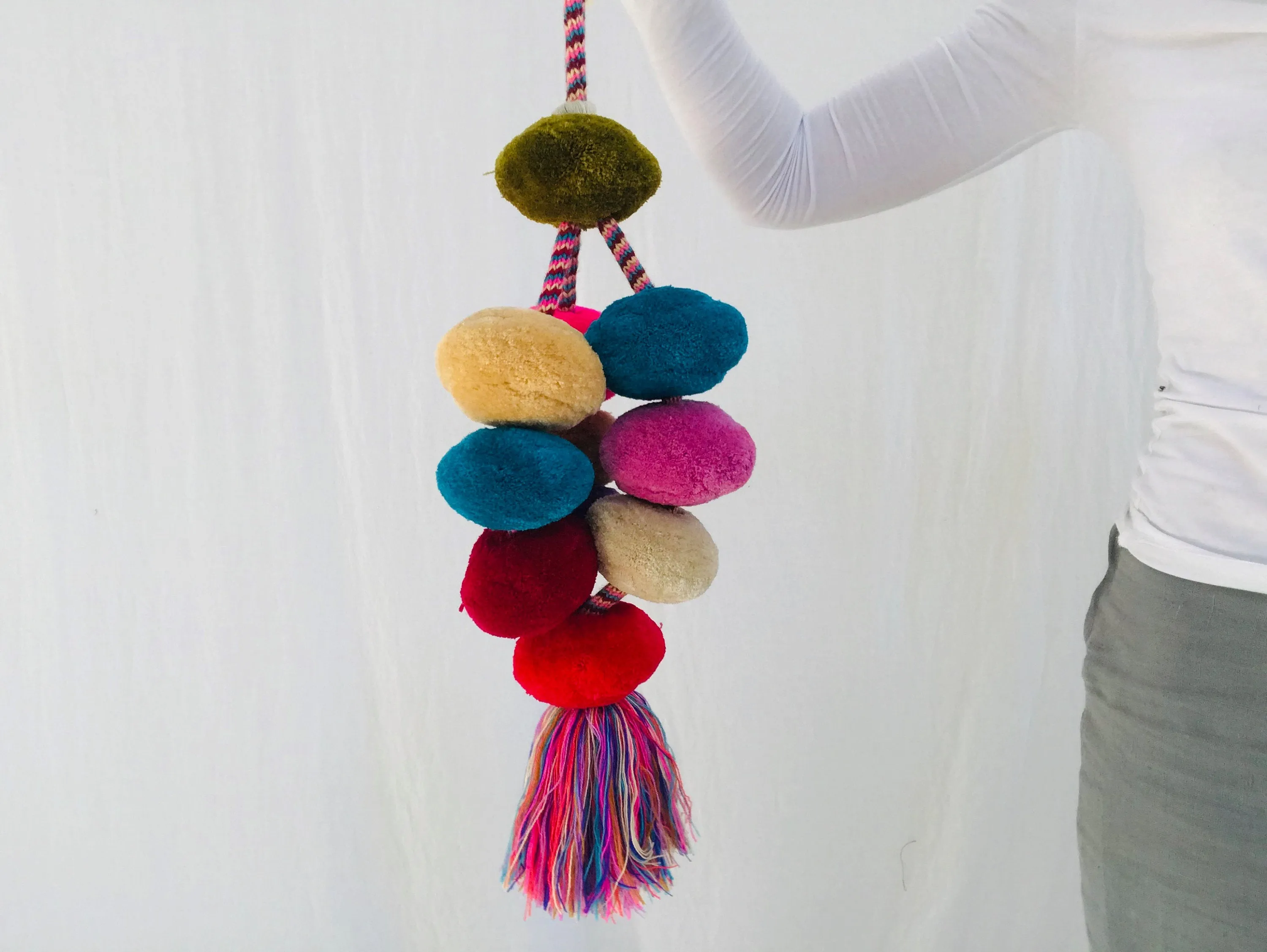 Enormous Tenejapa Pompom Tassels. Borlas. Mayan. Chiapas, Mexico