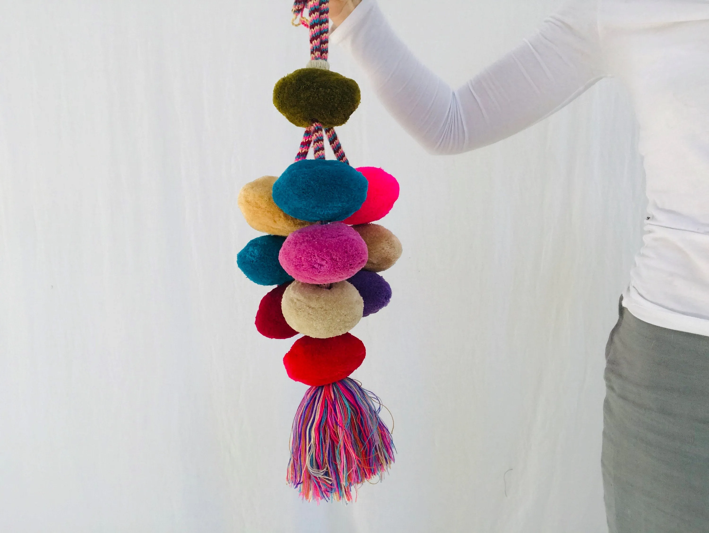 Enormous Tenejapa Pompom Tassels. Borlas. Mayan. Chiapas, Mexico