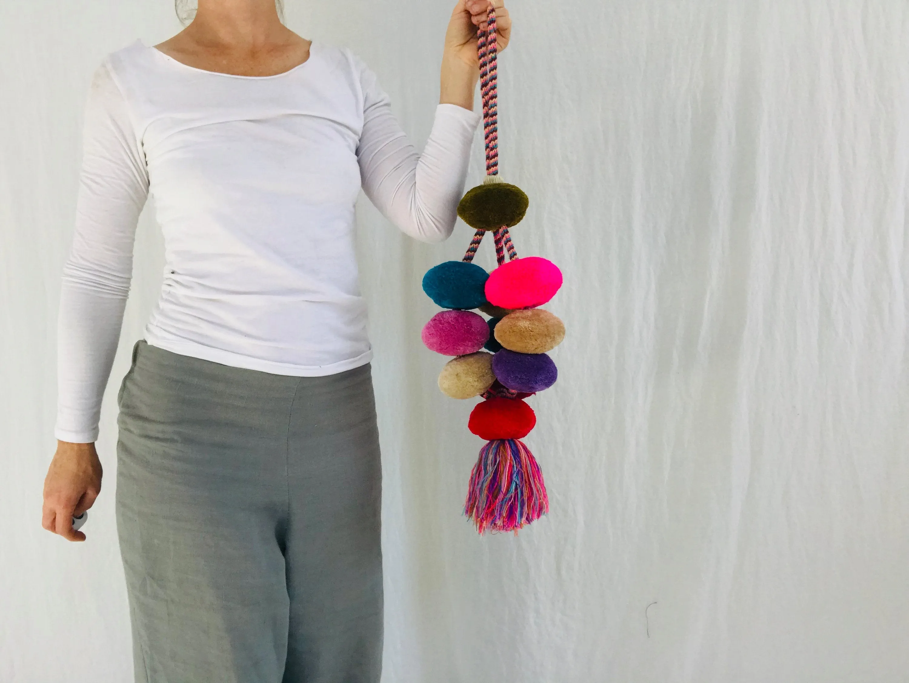 Enormous Tenejapa Pompom Tassels. Borlas. Mayan. Chiapas, Mexico