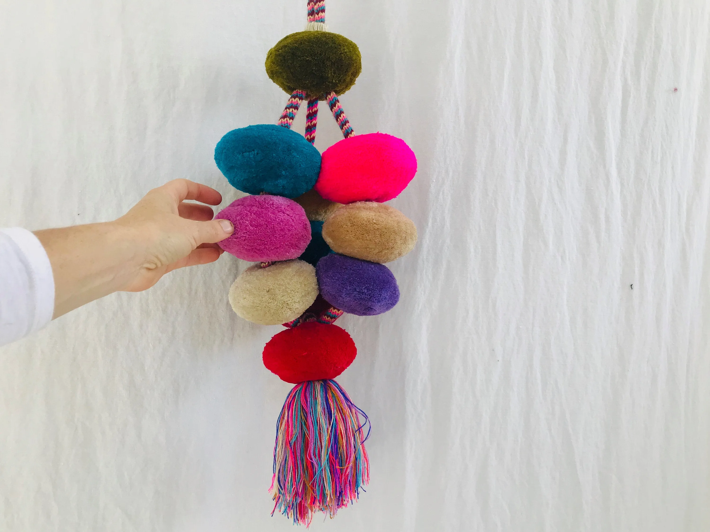 Enormous Tenejapa Pompom Tassels. Borlas. Mayan. Chiapas, Mexico