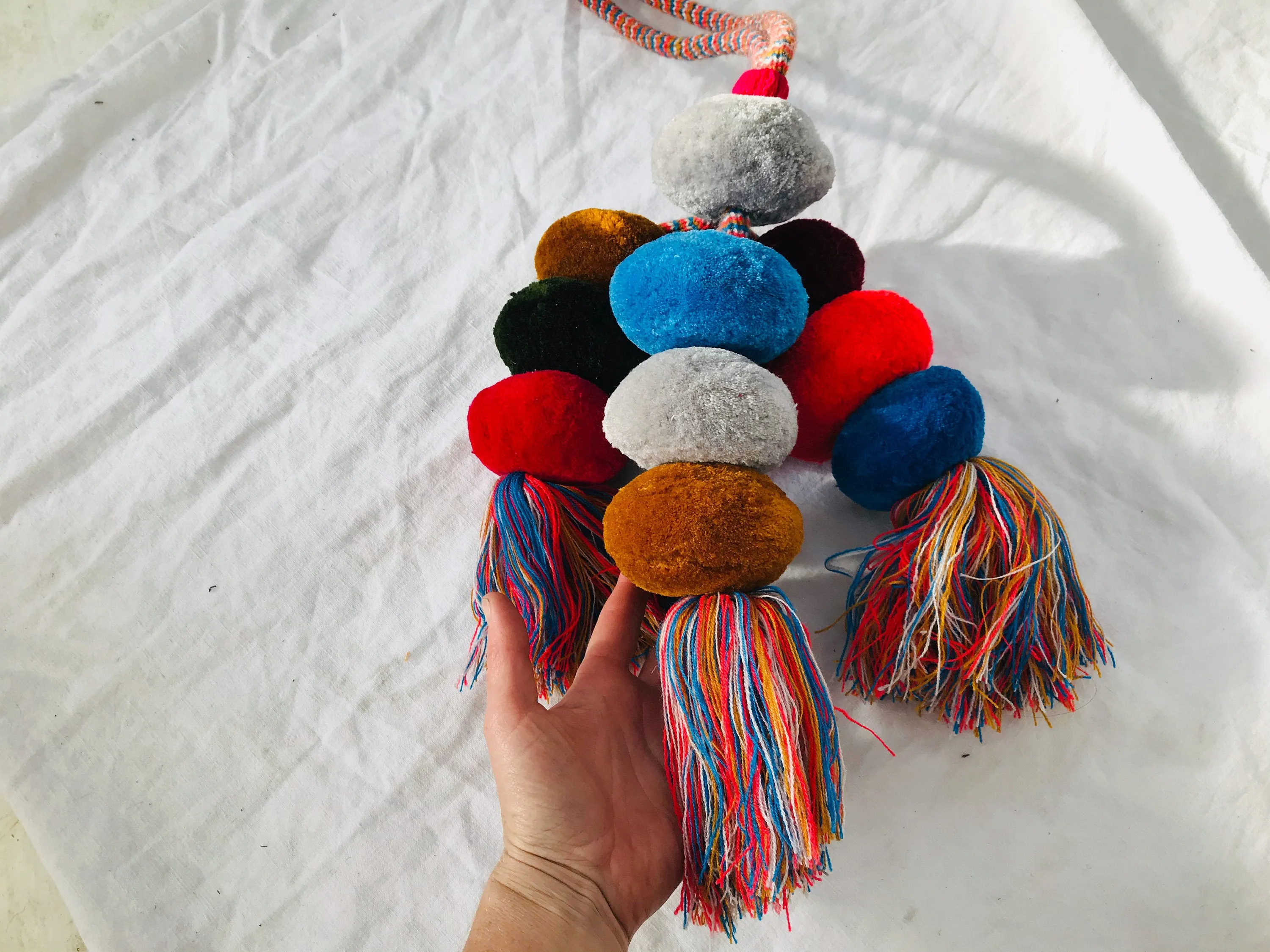 Enormous Tenejapa Pompoms. Borlas. Mayan. Chiapas, Mexico