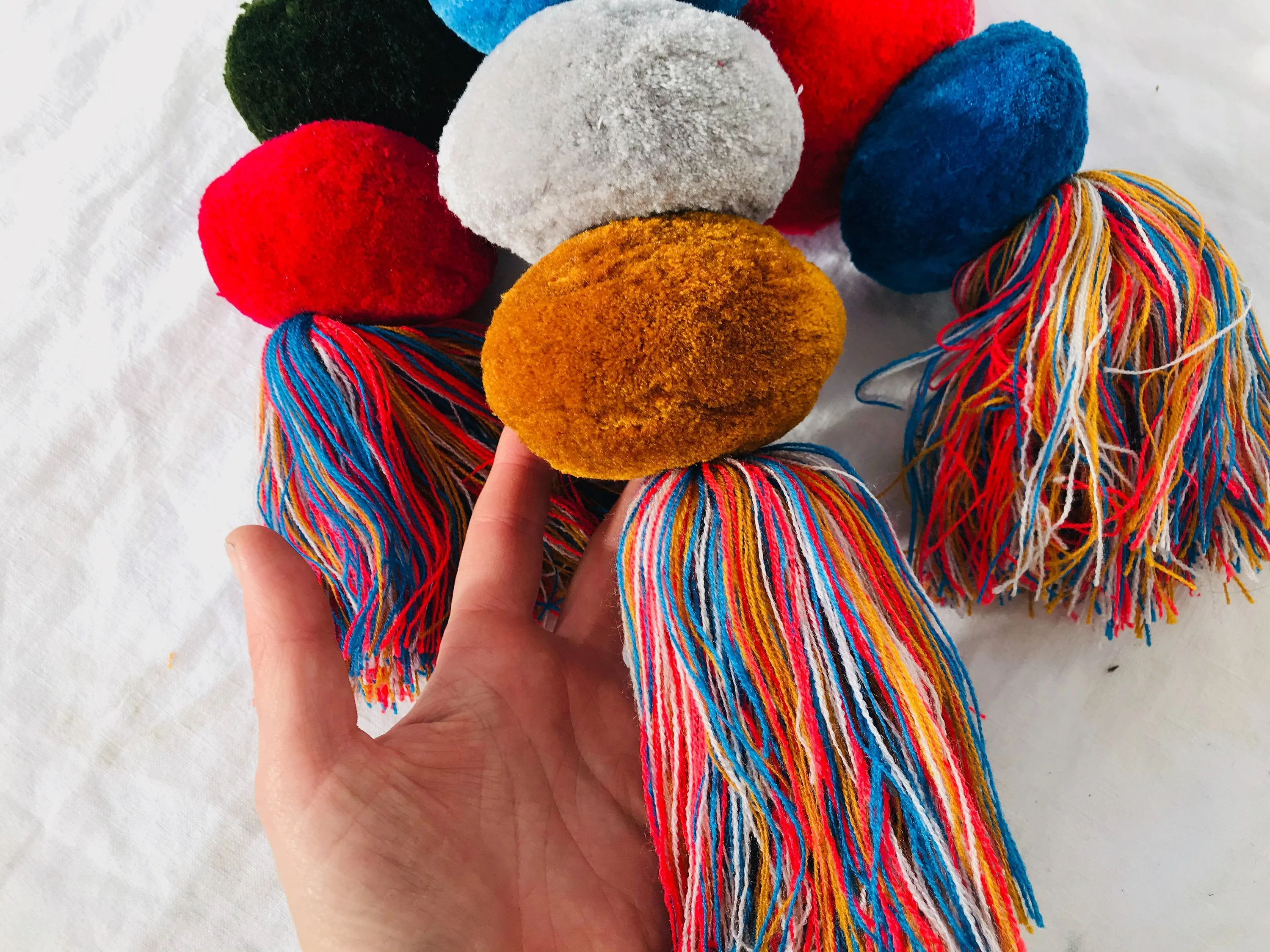 Enormous Tenejapa Pompoms. Borlas. Mayan. Chiapas, Mexico