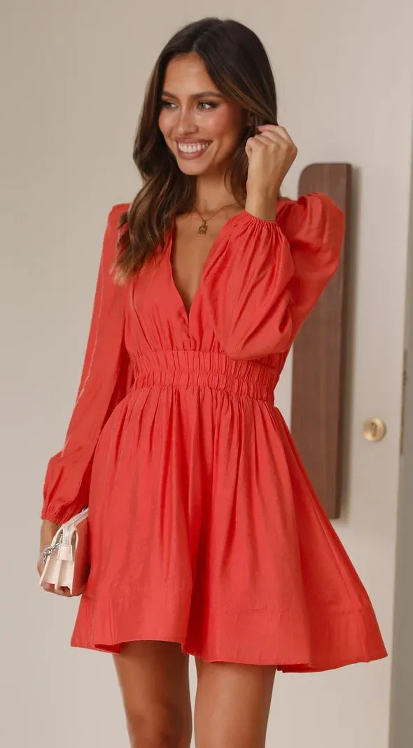 Esther Dress Short V-neckline