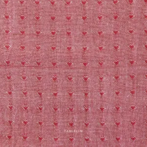 Fableism Queen of Hearts 55" wide, Cherry Dobby, 1/4 yard