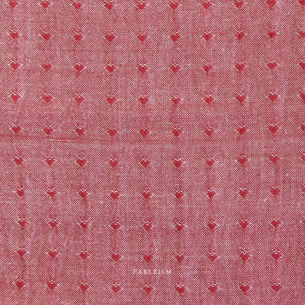 Fableism Queen of Hearts 55" wide, Cherry Dobby, 1/4 yard