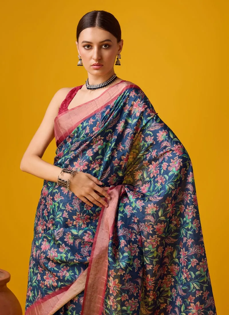 Festive Wear Cotton Digital Saree