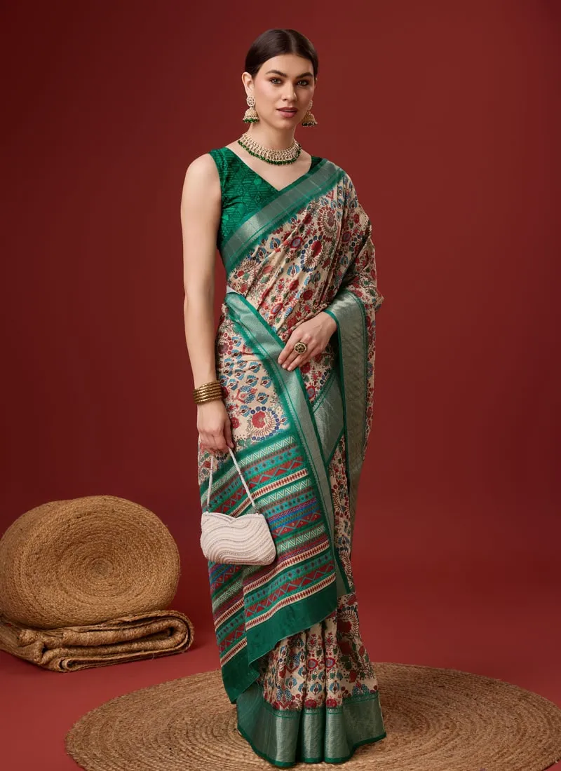 Festive Wear Cotton Digital Saree