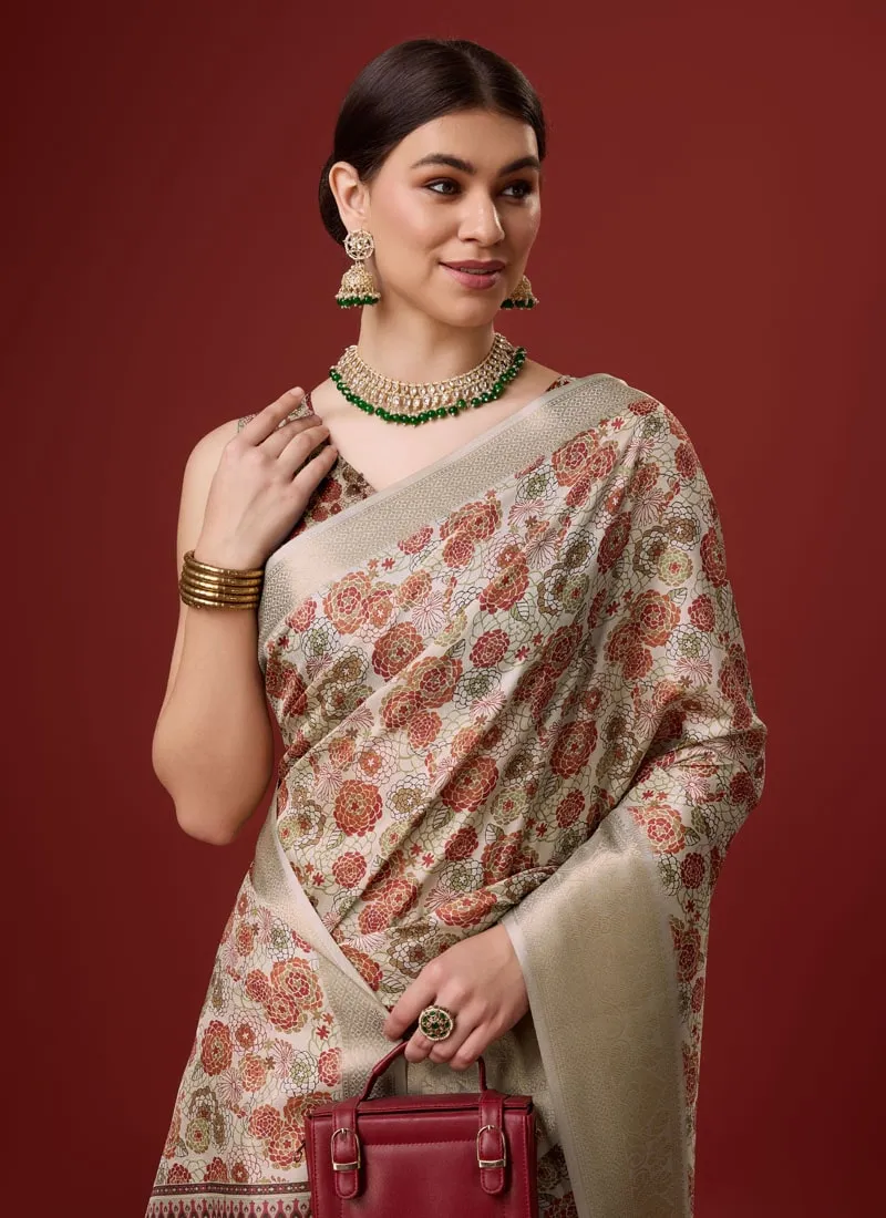 Festive Wear Cotton Digital Saree