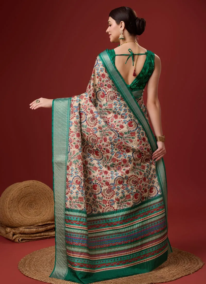 Festive Wear Cotton Digital Saree